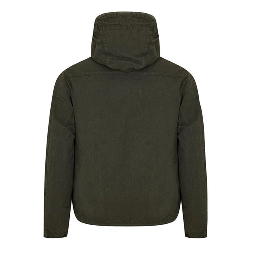 CP Company 50 Fili Gommata Hooded Jacket - Green